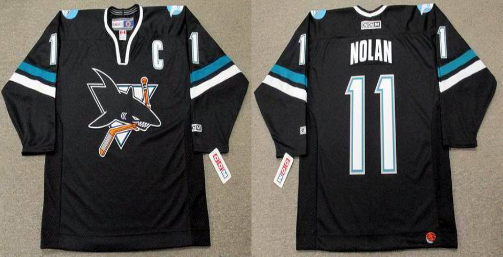 2019 Men San Jose Sharks #11 Nolan black CCM NHL jersey ->san jose sharks->NHL Jersey